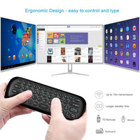 1 x RAW Customer Returns Air Mouse Remote Control with IR Learning Function, 2.4G Air Mouse Remote Control with Keyboard and Mouse Function for Android TV Boxes Nvidia Shield , Smart TV, Computer, Projector, HTPC, Media Player - RRP €21.99