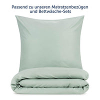 1 x RAW Customer Returns Blumtal Pillowcase 50 x 70 Set of 2 - Microfiber Cushion Cover - Pillowcases with envelope closure, Oeko-Tex certified, Extra Soft and Washable - Summer green - RRP €10.99