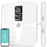 1 x RAW Customer Returns Body fat scale with hand sensors Lescale P1, Lepulse body analysis scale with app, scale with body fat and muscle mass, personal scale with body fat analysis for 24 users, 19 measurement data - RRP €85.61