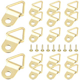 1 x RAW Customer Returns GZGXKJ Pack of 50 Picture Frame Hooks Kit Picture Frame Hanger with Screws for Home Office Photo Picture Painting Hanging Assorted Golden  - RRP €6.65