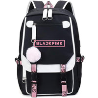 1 x Brand New Kpop School Backpack for Blackpink, Book Backpack Casual Backpack, Black, One Size - RRP €43.17