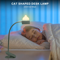 1 x RAW Customer Returns 2 in 1 reading lamp night light, 4000K 3 level adjustable clamp lamp eye-friendly reading lamp, 360 flexible neck goose reading light bed, warm light kitten night light clamp lamp bed - RRP €20.12