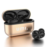 1 x RAW Customer Returns UmI. Headphones W5s Bluetooth 5.2 IPX7 Wireless In-Ear Headphones for iPhone Samsung Huawei with Patented Intelligent Metal Charging Case Black  - RRP €31.25