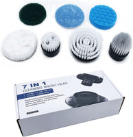 1 x RAW Customer Returns Rafada Electric Cleaning Brush Accessory Sets, 7 Replacement Brush Heads for ANS-8050 Electric Spin Scrubber, Compatibility with Electric Brush ANS-8050 - RRP €18.14