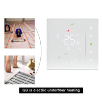 1 x RAW Customer Returns MOES Smart Heating WiFi Thermostat, Electric Underfloor Heating Thermostat, Programmable Room Thermostat for 16A, Tuya Smart Life App, Alexa Google Home Voice Control. White - RRP €49.99