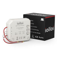 2 x RAW Customer Returns iolloi flush-mounted dimmer actuator dimmer switch Max 250W LED, 300W halogen with trailing edge dimmer, LED dimmer switch Suitable for two different voltages, transformers lights - RRP €51.74