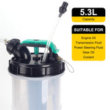 1 x RAW Customer Returns OULUTO 5.3L manual oil suction pump, liquid suction pump, hand pump with 6 hoses, transmission fluid oil pump, engine oil pump - RRP €76.72