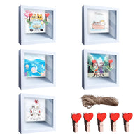 3 x Brand New 5 in 1 3D picture frame to fill, children s picture frame money box money gift with 5 interchangeable motifs for birthday, money gift birth baby, boy girl, money gift wedding - RRP €61.2