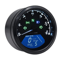 1 x RAW Customer Returns Geloo Motorcycle Speedometer Digital Tachometer Odometer Tachometer 12000RPM 199KMH MPH Universal for 1,2,4 Cylinders with Multifunction Indicator Light 12V - RRP €39.99