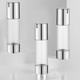 10 x Brand New pieces 30 ml plastic airless pump dispenser empty, empty airless pump dispenser cream dispenser pump bottle plastic refillable vacuum cosmetic container empty cream jars - RRP €80.5