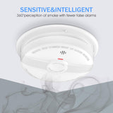 1 x RAW Customer Returns HEIMAN networked smoke detector with 10 year battery, EN14604, wireless smoke detector photoelectric sensor fire alarm 1 piece  - RRP €19.82