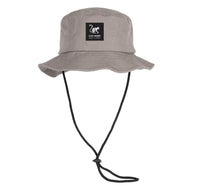 1 x RAW Customer Returns SURF MONKEY Boonie Hat Fisherman Hat Men Women - 100 cotton, grey, L - RRP €34.95