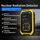 1 x RAW Customer Returns GC01 Geiger Counter Radioactivity Dosimeter Geiger Counter Radiation Meter Radiation Detector Supports three alarm modes sound flash and vibration on nuclear physics, environmental monitoring. - RRP €60.49