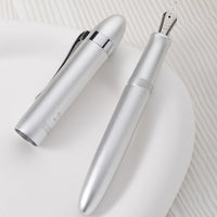 1 x RAW Customer Returns Hongdian M1 Extra Fine Nib Silver Submarine Shape Aluminum Short Mini Pocket Fountain Pen - RRP €18.99