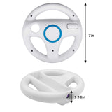 1 x RAW Customer Returns TechKen Pack of 2 Racing Steering Wheel for Wii Remote Control Compatible with Wii Kart, Racing Wheel for Wii Controller Plastic Game Steering Wheel for Wii Racing Games - RRP €16.13