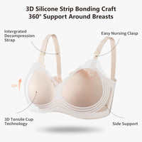 1 x RAW Customer Returns Dresime Nursing Bras, Ultra Comfort Wireless Maternity Bra Pregnancy Bras for Women - RRP €28.22