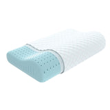 1 x RAW Customer Returns CQQC Contour Memory Foam Pillow for Neck Pain-Gel Neck Pillow for Sleeping, Side, Back, Stomach Sleepers Tencel Cover with Ventilation Breathable for CertiPUR-US - RRP €29.99