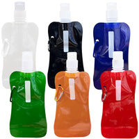 1 x Brand New SUNSK Collapsible Water Bottle Collapsible Water Bottle 500ml Reusable Collapsible Drinking Water Bottle Water Bag for Hiking Adventures - RRP €22.8