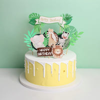 31 x Brand New VEGCOO 13pcs Cake Decorating Kit DIY Animals Cake Cupcake Toppers Dessert Cake Decoration Birthday Topper for Kids and Jungle Cute Theme Zebra  - RRP €241.18