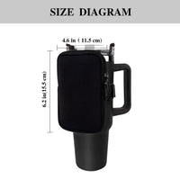 3 x Brand New Bottle cover, mobile water bottle strap, the drinking bottle bag is suitable for Stanley cup, gym accessories for women, drinking bottle holder for camping, hiking, outdoor sports black . - RRP €61.2