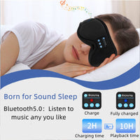 1 x RAW Customer Returns Bluetooth Sleep Mask, 3D Sleep Mask with Headphones for Men Women, Wireless Music Sleep Mask Sleep Headphones for Side Sleepers Travel Insomnia Relaxation Meditation Yoga - RRP €22.8