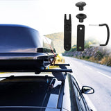 1 x RAW Customer Returns 4 pieces roof box attachment, car universal U-shaped bracket mounting accessories with heavy lock nuts, U-bolt clamps and other accessories - RRP €25.25