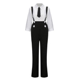 1 x RAW Customer Returns NUWIND 1920s Gangster Costume for Women Mafia Pinstripe Pants Overall Shirt Tie Hat 20s Outfit Vintage Gangster Boss Suit XL  - RRP €39.99