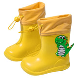 1 x RAW Customer Returns SEAUR Rubber Boots Girls Boys Rain Boots Children 3D Dinosaur Pattern Featherlight Rain Shoes with Adjustable Drawstring for Toddlers 1-6 Years 21-30 EU - RRP €26.21