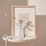 1 x RAW Customer Returns Praying angel, angel sculpture guardian angel collectible figure hand carved with gift box, encouragement gift to show love, sympathy, gratitude, grief, friendship or prayer - RRP €15.12