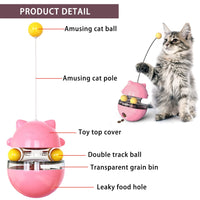 1 x Brand New Shengruili Interactive Cat Toy, Interactive Cat Tumbler Ball with Food Dispenser, Cat Tumbler Toy, Intelligent Cat Toy, Suitable for Cat Education Training Game - RRP €16.8