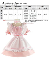 1 x RAW Customer Returns Aurueda Anime French Maid Dress Cute Maid Cosplay Dress for Halloween Maid Costume Outfit Set Pink, Size M - RRP €35.28