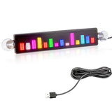 1 x RAW Customer Returns Leadleds Scrolling USB 5V LED Board, Bluetooth App Control, Programmable, RGB Display, Message Board for Car Window, Taxi, Shop Front 23cm 5cm  - RRP €52.9