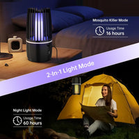 1 x RAW Customer Returns Electric Insect Killer, 2 IN 1 Electric Mosquito Lamp, Insect Trap Mosquito Killer with UV Lamp, Electric Mosquito Trap Mosquito Killer for Bedroom Camping Garden Indoor and Outdoor - RRP €29.99