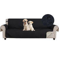 1 x RAW Customer Returns Ystyle 4 Seater Sofa Cover 202cm - Waterproof Sofa Cover with Armrests, Universal Sofa Cover Anti-Slip Cat Dog Scratch Protector, Black - RRP €34.99