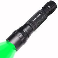 1 x RAW Customer Returns DARKBEAM Green light Flashlight Tactical LED Rechargeable USB, 501BS high lumen Zoomable Green Flashlights Portable Handheld Green Light for Fishing Hunting Detector Astrophotography - RRP €29.99