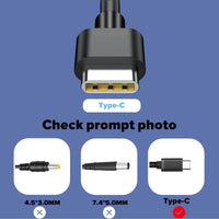 1 x RAW Customer Returns USB C Laptop Charging Cable, 65W for Huawei MateBook D15 D14 14S 13 13s , X X Pro, MateBook E, Lenovo Thinkpad Yoga ChromeBook, HP Spectre Chromebook, ASUS, Acer, Dell XPS, Samsung Type C Charging Cable - RRP €18.58