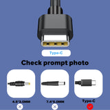 1 x RAW Customer Returns USB C Laptop Charging Cable, 65W for Huawei MateBook D15 D14 14S 13 13s , X X Pro, MateBook E, Lenovo Thinkpad Yoga ChromeBook, HP Spectre Chromebook, ASUS, Acer, Dell XPS, Samsung Type C Charging Cable - RRP €18.58