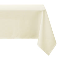 1 x RAW Customer Returns Deconovo linen look tablecloth, water-repellent table linen, lotus effect, 140x240 cm, beige - RRP €21.17