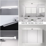 1 x RAW Customer Returns DILUMEN mirror lamp bathroom, super bright mirror light bathroom 10w 1100lm 40cm, elegant bathroom light, mirror cabinet lighting 230v IP44 mirror lamp bathroom, cold white 6000K CRI 90 bathroom mirror light - RRP €28.22