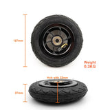 1 x RAW Customer Returns 5 inch inflation wheel with metal hub 5 X 1 pneumatic tire with inner tube electric vehicle 5 inch pneumatic wheel go kart caster black wheel  - RRP €24.0