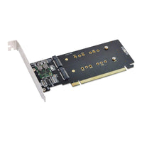 1 x RAW Customer Returns Cablecc 4X NVME M.2 AHCI to PCIE Express 3.0 Gen3 X16 RAID Card VROC Raid0 Hyper Adapter - RRP €40.0