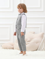 1 x RAW Customer Returns mintgreen Baby Boy Clothes Formal Wedding Suit Gentleman Vest Outfit Christening Suspenders Bow Tie Set, Dark Gray, 18-24 Months, 90 - RRP €39.9