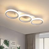 1 x RAW Customer Returns Modern Ceiling Lamp, 32W LED Ceiling Light with 3 Rings, 52CM Round LED Ceiling Light, Ceiling Lighting for Kitchen Dining Room Hallway Balcony, Warm White Light 3000K - RRP €28.99