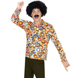 1 x RAW Customer Returns RANJIMA 60s 70s men s disco dancer hippie shirt, party disco costume for Halloween, carnival years party men s fancy dress costumes-XXL - RRP €21.17