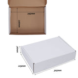 1 x RAW Customer Returns Giftgarden shipping box, foldable, 305 x 229 x 76 mm, 20 pieces, cardboard, self-assembly, for shipping or storage, white - RRP €30.99