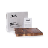 1 x RAW Customer Returns KHYL The slanted cutting board - real wood cutting board acacia - extra large 40x30x4 cm - end grain cutting board - extra thick, solid - chopping board - chopping block - butcher block - RRP €49.42