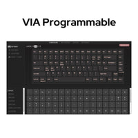 1 x RAW Customer Returns EPOMAKER CIDOO V75 VIA Programmable Mechanical Keyboard, 81 Keys Seal Tri-Mode Gaming Keyboard with South Facing LED, Rotary Knob, Poron Foam for E-Sports Mac Win - RRP €168.8