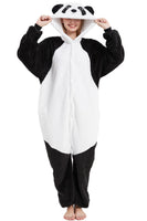 1 x RAW Customer Returns chuangminghangqi Pajama Romper Jumpsuit Animal Adult Unisex Costume Onesie Sleepwear Jumpsuit Clothing Night Hooded Romper Loungewear Warm Soft Party Evening, 1-Panda, 38 - RRP €26.99