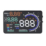 1 x RAW Customer Returns Car Hud Head Up Display, A8 5.5 OBD II Car HUD Head Up Display Car Windshied Reflective Screen Speed Display - RRP €67.44