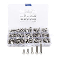 1 x RAW Customer Returns Stainless steel countersunk screws, pack of 260, M4M5M6 hexagon socket countersunk head set, countersunk screws, threaded screws, countersunk head screws with nose for cabinet, machine equipment and home furniture - RRP €25.03